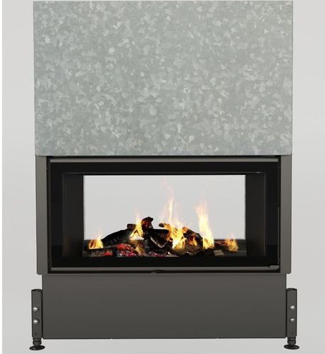 Holz-Kamineinsatz - CLOUD 100 R DF HORIZON - Cheminées de Chazelles