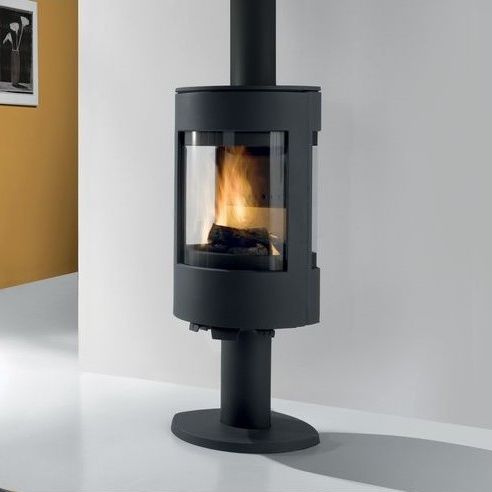 Holz-Kaminofen - EQUINOXE  - Cheminées de Chazelles - 8 kW / Zentral / modern
