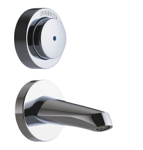 Wasserhahn für Waschtisch - 31660 - PRESTO - wandmontiert / Selbstschluss / verchromter Messing