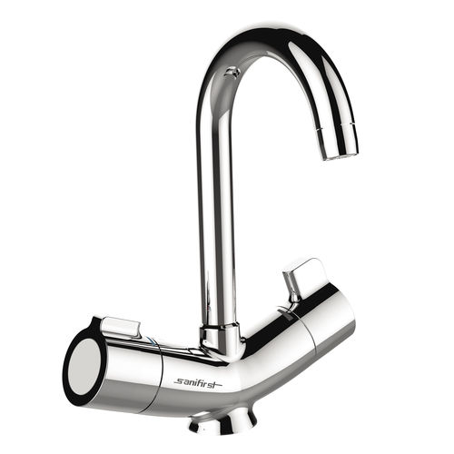 Zweigriffmischer für Waschtisch - SANIFIRST MASTERMIX&reg; 75952 - PRESTO - Aufsatz / thermostatisch / aus verchromtem Zamak