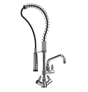 Aufsatz-Zweigriffmischer - 70830 Mini - PRESTO - mechanisch / Metall / für Küche