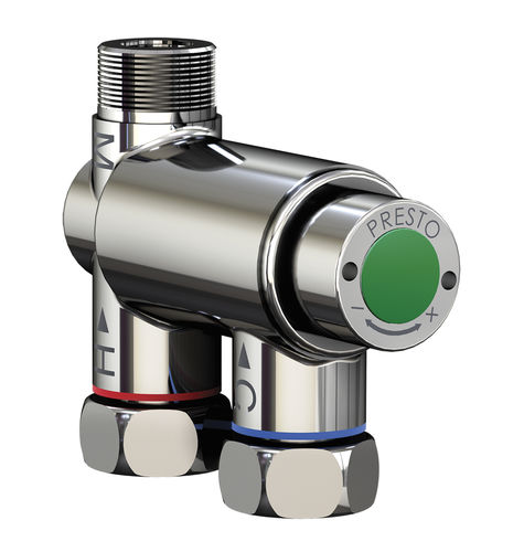 Einhebelmischer für Waschbecken - 29008 - PRESTO - wandmontiert / thermostatisch / Messing
