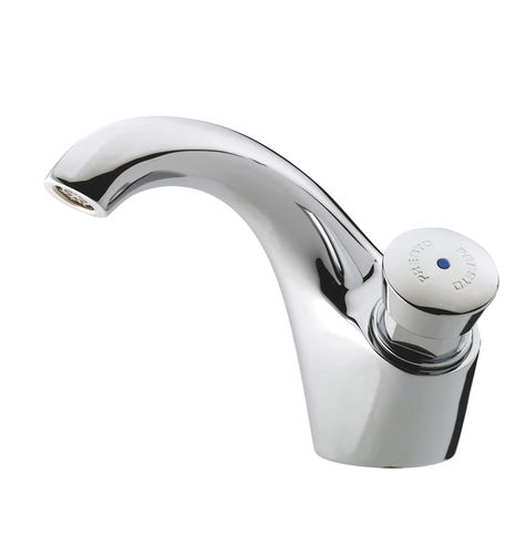 Wasserhahn für Waschbecken - 600S® : 24012 - PRESTO - Aufsatz / Selbstschluss / verchromter Messing