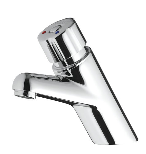 Einhebelmischer für Waschbecken - 4000 S® : 28610 - PRESTO - Aufsatz / Selbstschluss / verchromter Messing