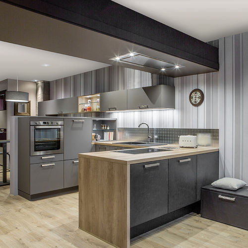 Moderne Küche - EMPREINTE PHENIX GRIS LONDRA - PYRAM INDUSTRIES - Beton / NTM Fenix® / Laminat