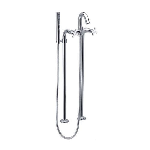 Zweigriffmischer für Duschen - 6235MO - RAMON SOLER - für Badewanne / bodenstehend / verchromter Messing