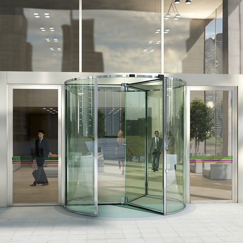 Eingangstür - All-glass - ASSA ABLOY Entrance Systems - Aluminium / Dreh / modern
