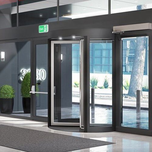 Eingangstür - RD100 - ASSA ABLOY Entrance Systems - Aluminium / anodisiertes Aluminium / Dreh
