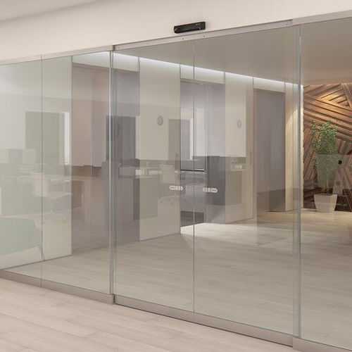 Aluminium-Schiebesystem - SL500 T - ASSA ABLOY Entrance Systems - Glastüren / mit versteckten Laufrollen / für Gewerbegebrauch