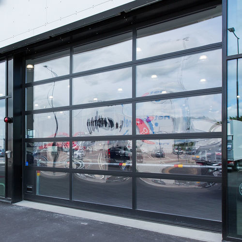 Sektionales Industrietor - OH1042FG  - ASSA ABLOY Entrance Systems - Aluminium / automatisch / windfest
