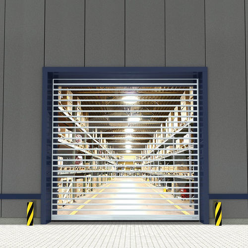 Industrie-Rolltor - RR3000-Series - ASSA ABLOY Entrance Systems - poliertes Aluminium / automatisch / Sicherheit