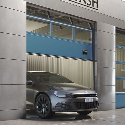 Sektionales Industrietor - OH1042DD - ASSA ABLOY Entrance Systems - Stahlblech / automatisch / Sicherheit