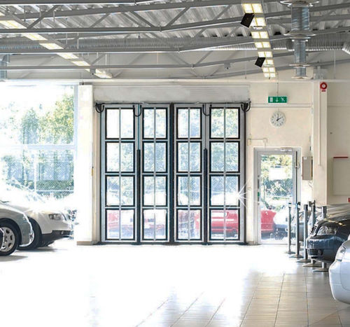 Industrie-Falttor - FD2050F - ASSA ABLOY Entrance Systems - Aluminium / Glas / Acryl