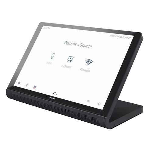 Touchscreen für Hausautomationssystem - TS-1070-B-S - CRESTRON - Aufsatz / individuell gestaltbar / mit Digitalanzeige