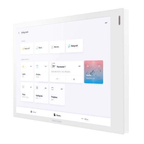 Touchscreen für Hausautomationssystem - TSW-770R-W - CRESTRON - wandmontiert / kabellos / mit Digitalanzeige