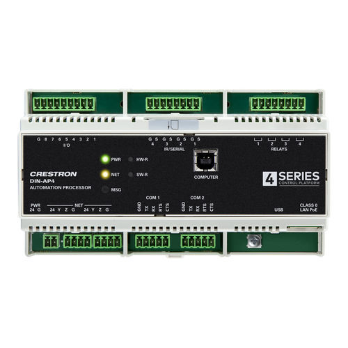 Steuergerät für DIN-Schiene - DIN-AP4 - CRESTRON - für Gewerbegebrauch