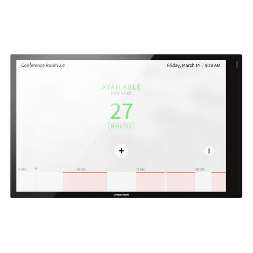 Touchscreen für Hausautomationssystem - TSW-1070-B-S - CRESTRON - wandmontiert / individuell gestaltbar / mit Digitalanzeige