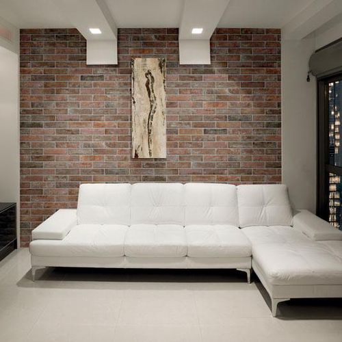 Feinsteinzeugfliesen - BRICKONE - Dado Ceramica - poliert / für den Innenraum / für Außenbereich