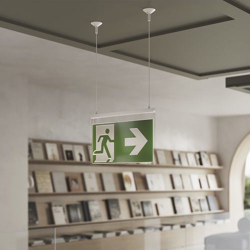 Deckenmontierte Notbeleuchtung - VIR - Daisalux - quadratisch / LED / Methacrylat