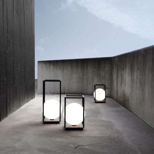 Bodenlampe - OONO  - DELTA LIGHT - tragbar / Metall / Glas