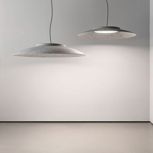 Hängelampe - ZOOVER  - DELTA LIGHT - Filz / modern / mit Kabel