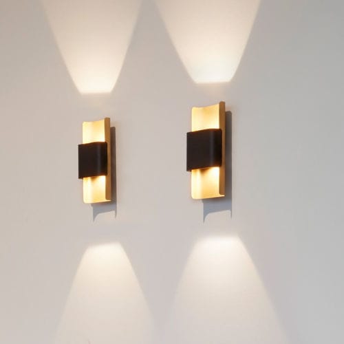 Moderne Wandleuchte - WANT-IT   - DELTA LIGHT - für den Innenraum / für Außenbereich / Aluminium