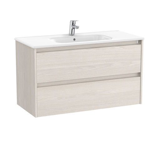 Wandmontierter Waschtisch-Unterschrank - TENET - ROCA - Holz / modern / ohne Tür