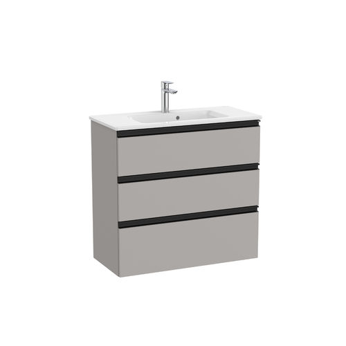 Wandmontierter Waschtisch-Unterschrank - THE GAP  - ROCA - lackiertes Holz / modern / ohne Tür