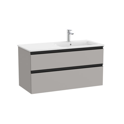 Wandmontierter Waschtisch-Unterschrank - THE GAP - ROCA - lackiertes Holz / modern / ohne Tür