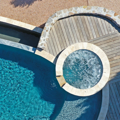 Einbau-Whirlpool - Diffazur Piscines - quadratisch / rechteckig / rund