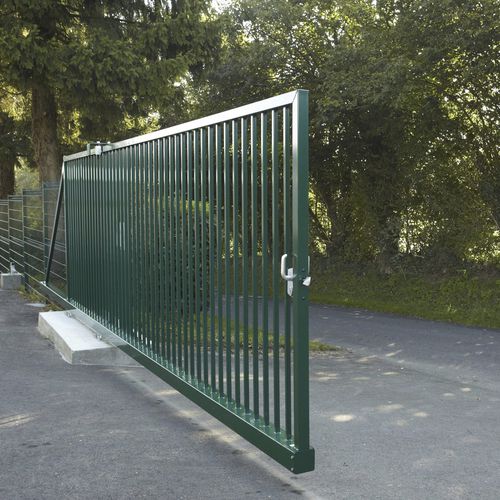 Selbsttragendes Tor - ESPACE - DIRICKX - Stahl / mit Stangen / motorisiert