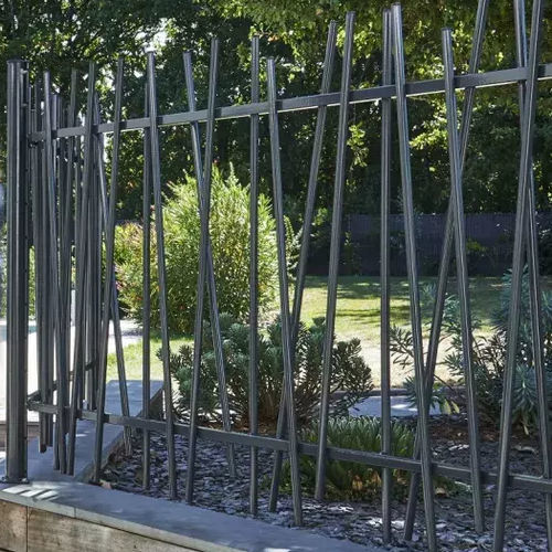 Zaun mit Stangen - ELIXIR® - DIRICKX - für Wohnhaus / galvanisiertem Stahl / gerade