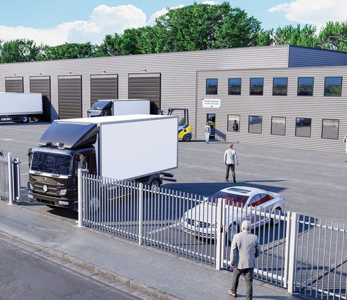 Zaun mit Stangen - myMIX® Plat - DIRICKX - Industrie / für Wohnhaus / für öffentliche Bereiche