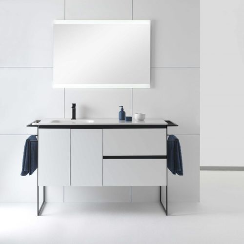 Freistehender Waschtisch-Unterschrank - STRUCTURE - ROYO GROUP - Eiche / Wenge / modern