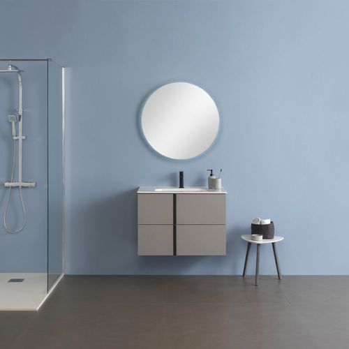 Wandhängender Waschtisch-Unterschrank - ONIX+ - ROYO GROUP - Nussbaum / modern / mit Schubladen