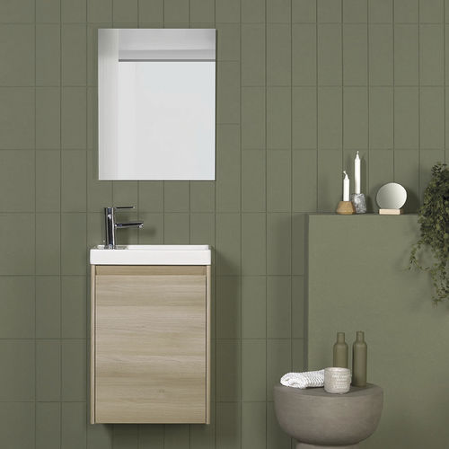Wandhängender Waschtisch-Unterschrank - ENJOY - ROYO GROUP - Eiche / modern / mit Ablage