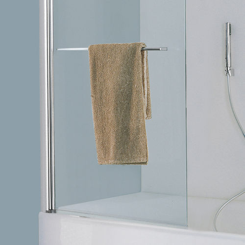 Schwenkbarer Badewannen-Duschwand - B1670 - SAMO - links / Hartglas / 1 Paneel