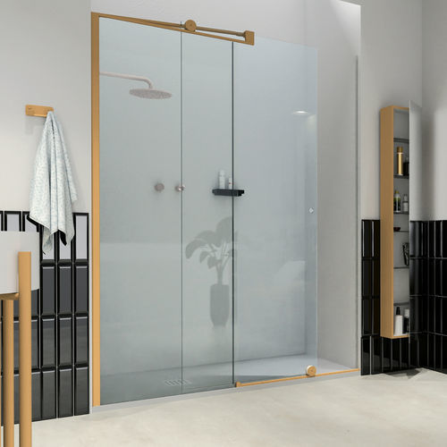 Schiebeduschwand - OPEN 8 SCORREVOLE - SAMO - festinstalliert / Hartglas / Transparentglas