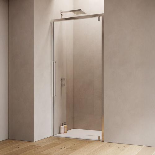 Einflügelige Duschwand - B8801 - SAMO - schwenkbar / quadratisch / für Eckeinbau