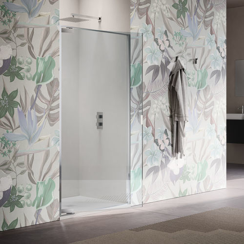 Schwenkbare Duschwand - PIVOT HINGED DOOR B1700 - SAMO - einflügelig / für Nischen / Hartglas