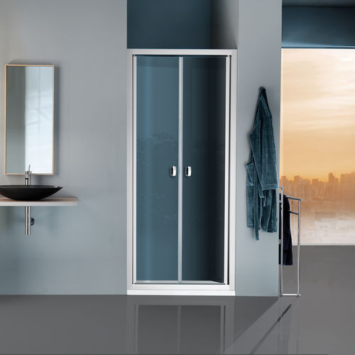 Einflügelige Duschwand - B7830 - SAMO - für Nischen / Hartglas / Transparentglas