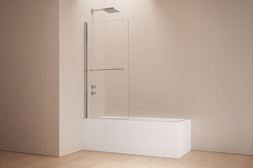 Badewannen-Duschwand / Flügeltüren - B867 series - SAMO - umkehrbar / Hartglas / 1 Paneel