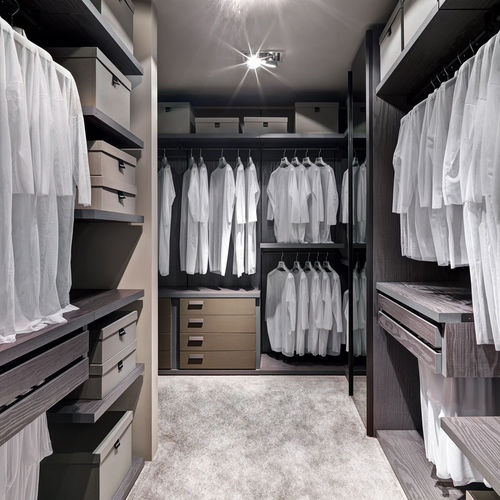 Begehbarer Kleiderschrank / Modul - CENTOPERCENTO - Tisettanta - wandmontiert / modern / lackiertes Holz