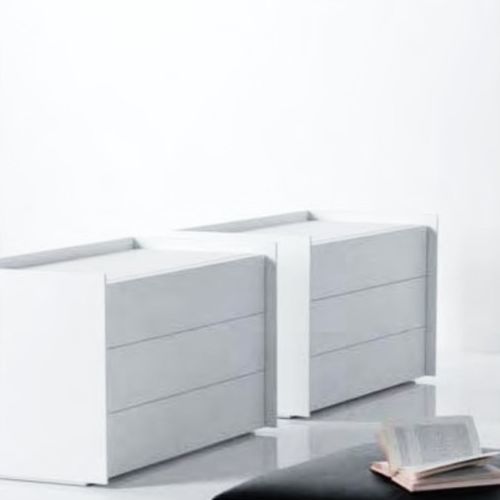 Moderne Kommode - TRAY - Tisettanta - Wenge / lackiertes Holz / mit Schublade