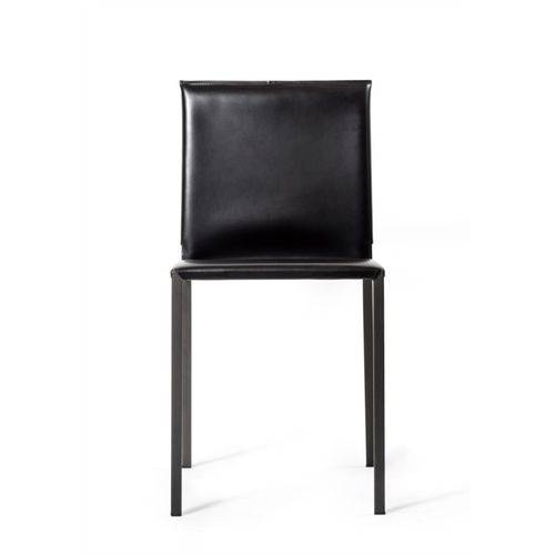 Lederstuhl - ANNETTE - Tisettanta - modern / für den Innenraum / Gestell aus Metall
