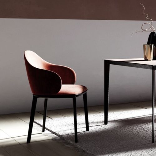 Stoff-Stuhl - BELLAGIO - Tisettanta - modern / für den Innenraum / Leder