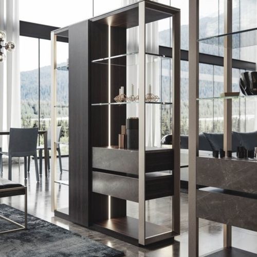 Trennwand-Regal - METROPOLIS  - Tisettanta - modern / lackiertes Holz / mit Schublade