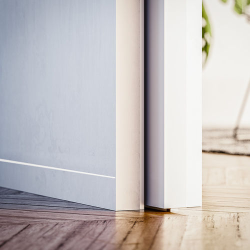 Weiße Zierleiste - SYNTESIS® - ECLISSE - Aluminium / rechteckig / bündig