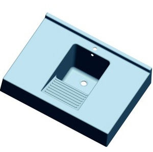 Einbau-Ausgussbecken - SANILINGE - SANITEC - PAREO - Glasfaser / Harz