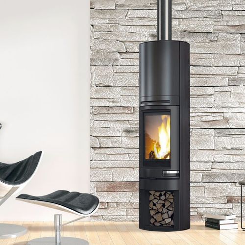 Holz-Kaminofen - TALLY S EVO - EDILKAMIN - 5 kW...10 kW / freistehend / modern